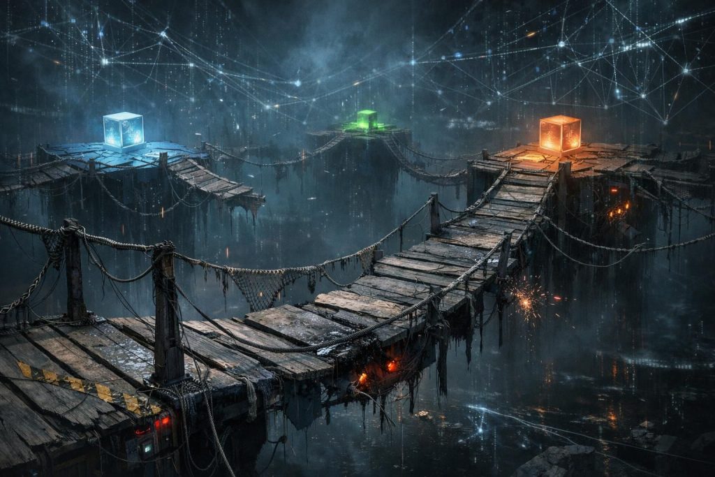 entdecken sie die neuen risiken, die durch cross-chain-bridges in multi-chain-ökosystemen entstehen, und erfahren sie, wie diese komplexen verbindungen die sicherheit und integrität der blockchain-netzwerke beeinflussen.